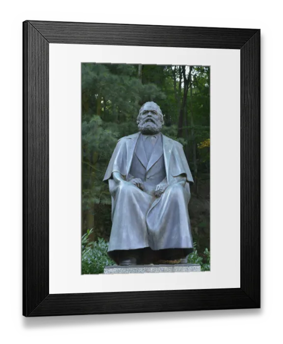 Framed Print : Monument, Karl Marx, Karlovy Vary, Czech Republic