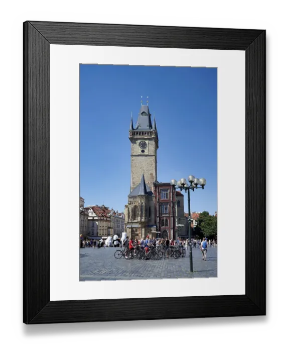 Framed Print : Prague Czech Republic. The Old Town Hall in Old Town Square Framed Print : Prague Czech Republic. The Old Town Hall in Old Town Square