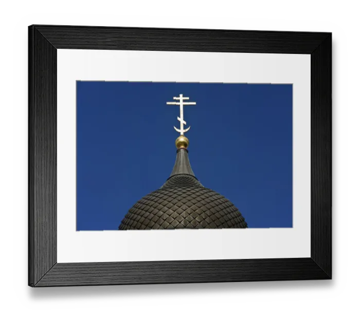 Framed Print : Cross on dome, Alexander Nevsky Cathedral Framed Print : Cross on dome, Alexander Nevsky Cathedral
