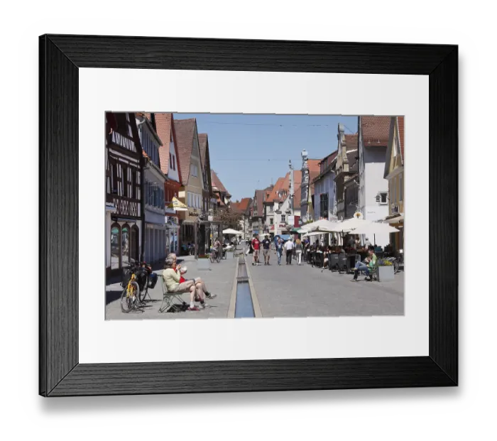 Framed Print : Main street, Forchheim, Franconian Switzerland