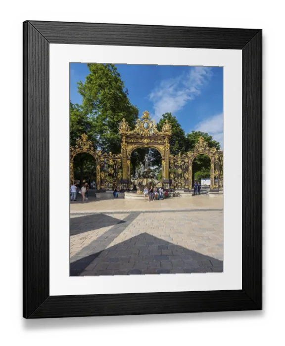 Framed Print : Amphitrite Fountain at Place Stanislas