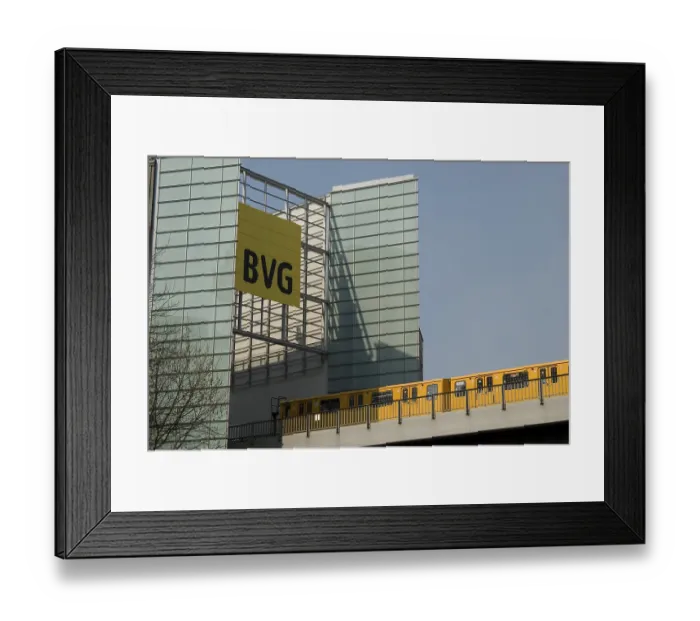 Framed Print : Underground at the BVG Building, Berlin, Germany