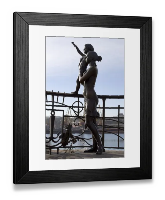 Framed Print : Monument Sailor's Wife, by sculptor Alexander Tokarev