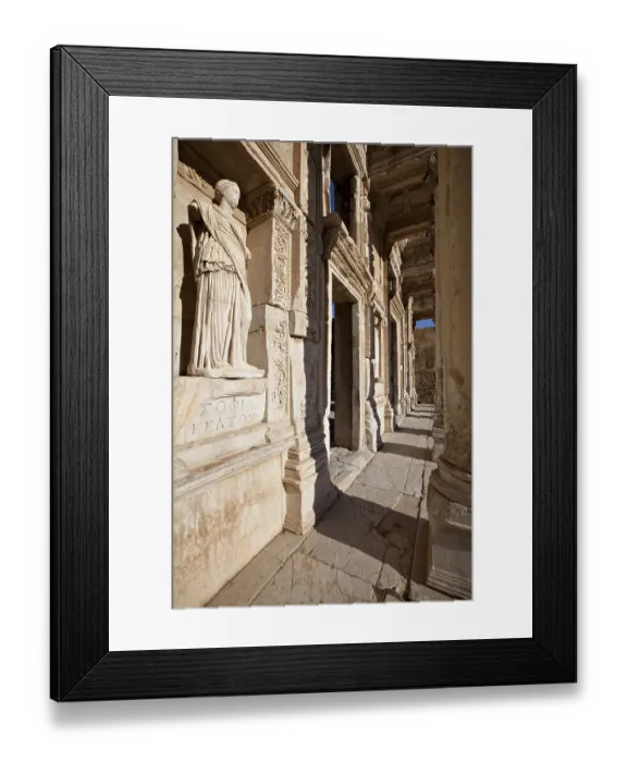 Framed Print : The Library of Celsus is an ancient building in Ephesus Framed Print : The Library of Celsus is an ancient building in Ephesus