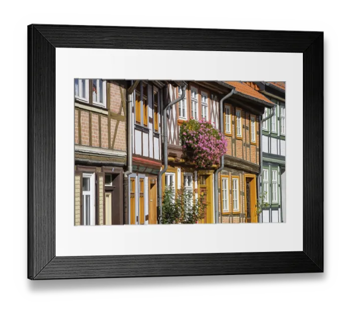 Framed Print : Views of Wernigerode in the Harz Mountains