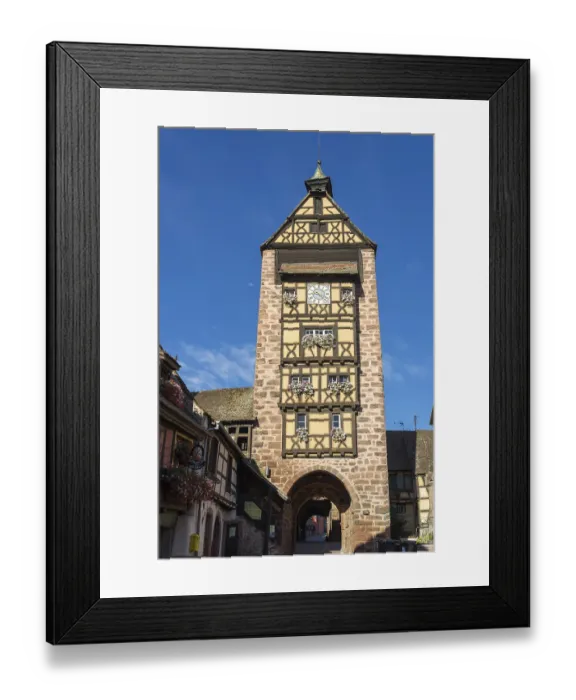 Framed Print : Architecture of Riquewihr in Haut-Rhin Alsace