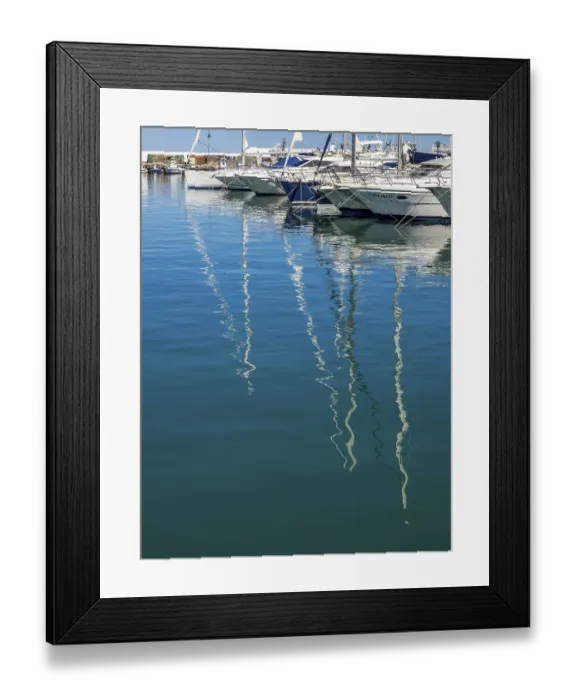 Framed Print : MARBELLA, ANDALUCIA / SPAIN - MAY 4 : Boats in the marina at Marbella Spain on May 4