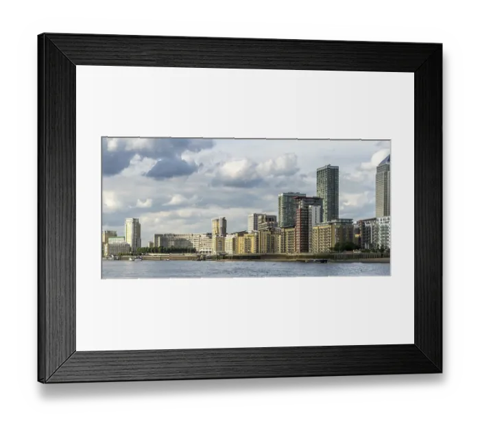 Framed Print : Various styles of buildings along the River Thames Framed Print : Various styles of buildings along the River Thames