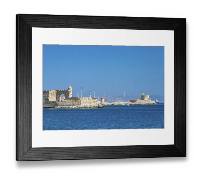 Framed Print : Rhodes Old Town