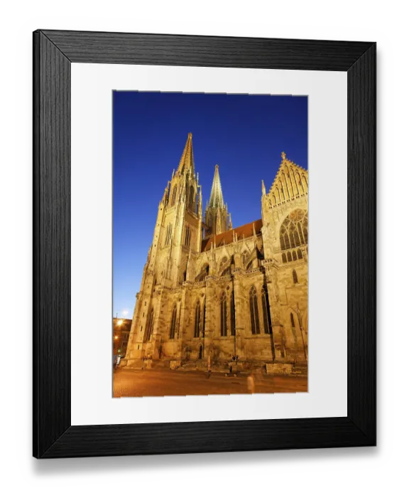 Framed Print : Cathedral St. Peter in Regensburg Bavaria Germany Framed Print : Cathedral St. Peter in Regensburg Bavaria Germany