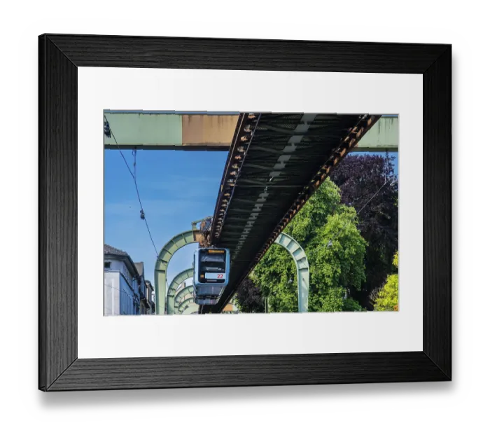 Framed Print : A suspension railway near the Vohwinkel terminus Framed Print : A suspension railway near the Vohwinkel terminus