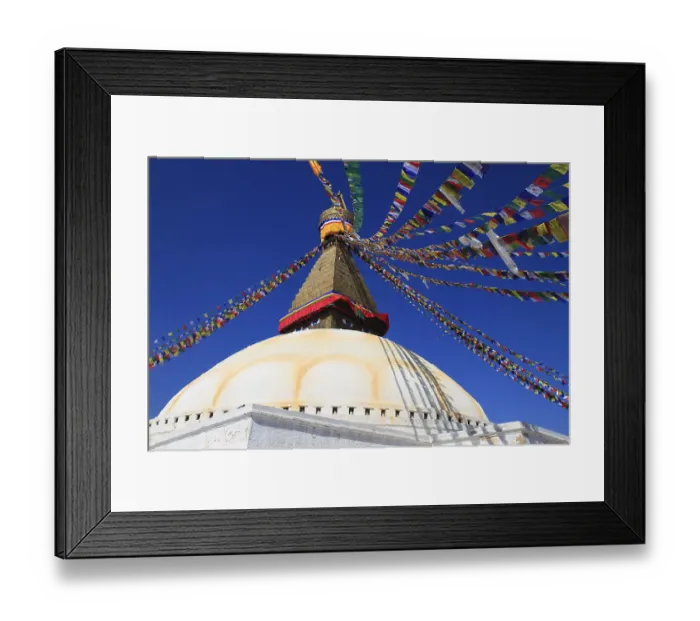 Framed Print : Boudhanath is a buddhist stupa in Kathmandu