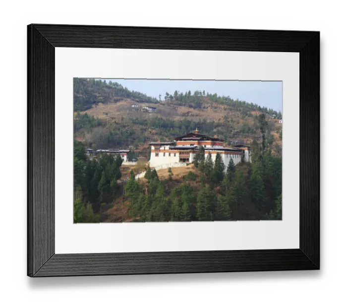 Framed Print : The Semtokha Dzong is old and large dzong in Bhutan Framed Print : The Semtokha Dzong is old and large dzong in Bhutan