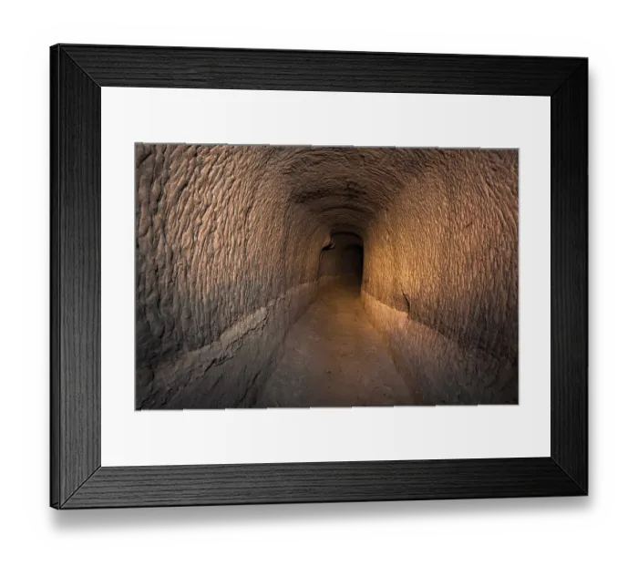 Framed Print : Exploring a experimental mine deep in the woods where coal was once mined