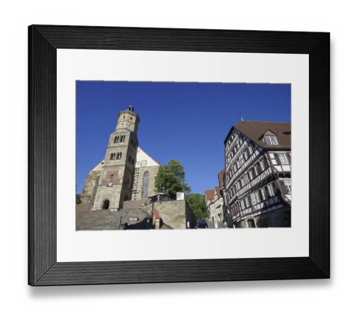 Framed Print : St Michael's in Schwabisch Hall St Michael's in Schwbisch Hall