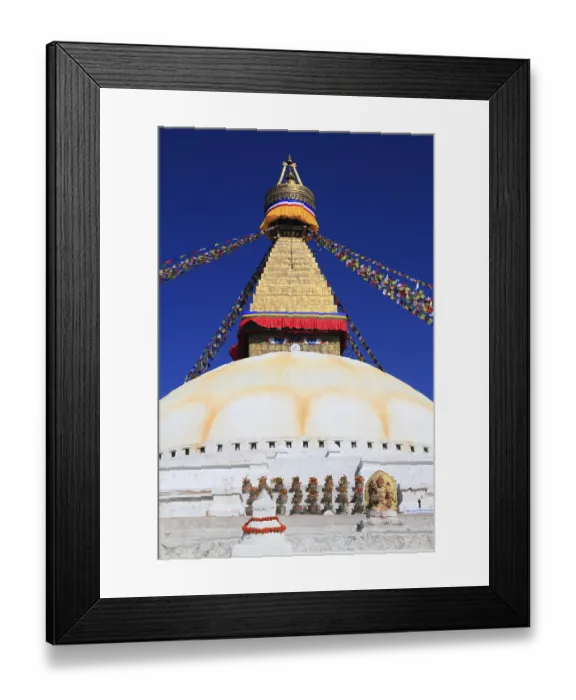 Framed Print : Boudhanath is a buddhist stupa in Kathmandu