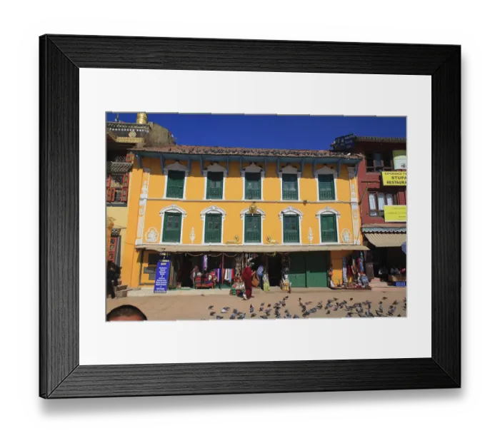 Framed Print : Boudhanath is a buddhist stupa in Kathmandu