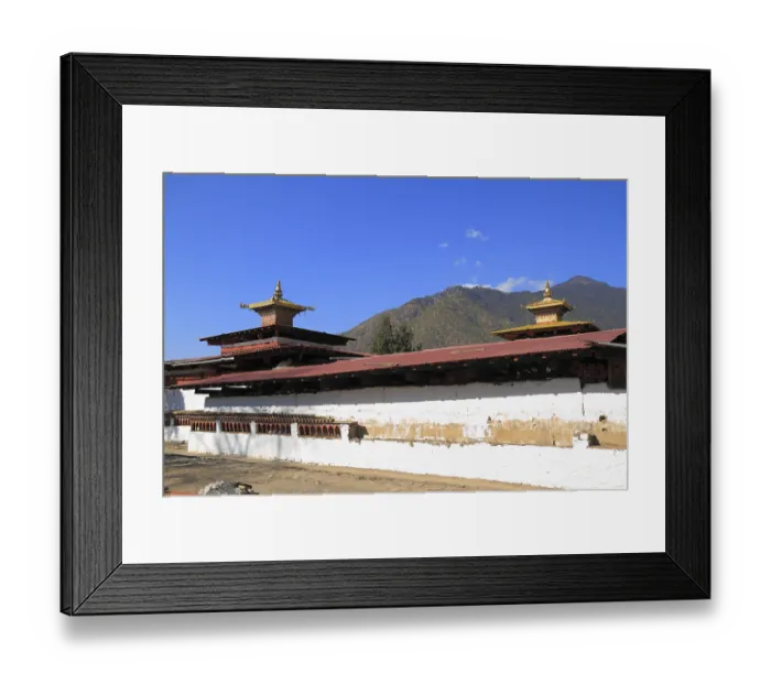 Framed Print : Kyichu Lhakhang is an oldest temple situated in Paro District in Bhutan
