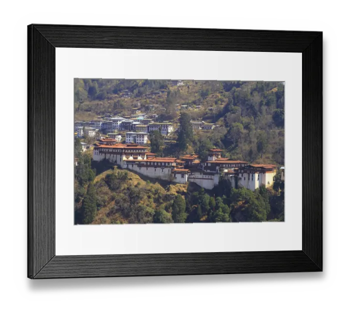 Framed Print : The Trongsa Dzong is the largest dzong fortress in Bhutan