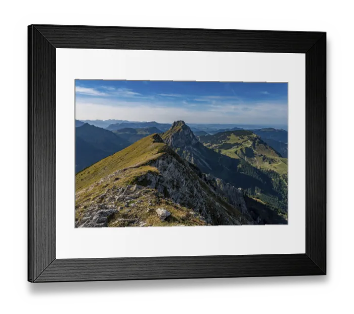 Framed Print : Fantastic autumn mountain tour to the Aggenstein and Brentenjoch in the beautiful Tannheimer Tal Austria