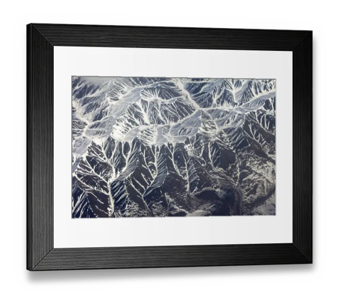 Framed Print : Mountains in the spring: view from height