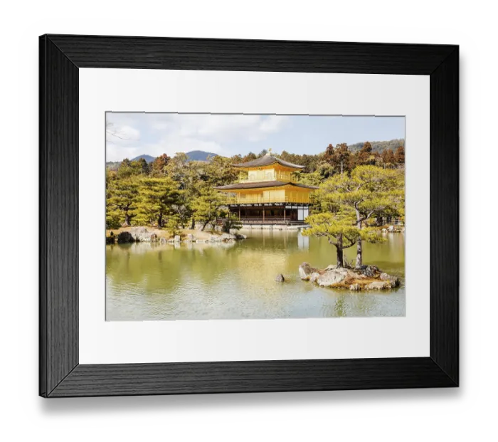 Framed Print : Temple of golden pavilion in japan Framed Print : Temple of golden pavilion in japan