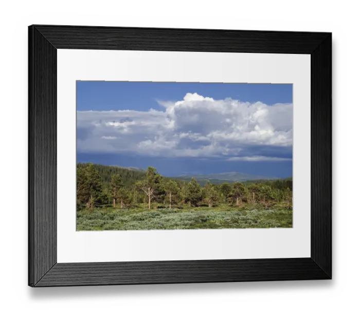Framed Print : Thunderclouds, Jotunheimen National Park