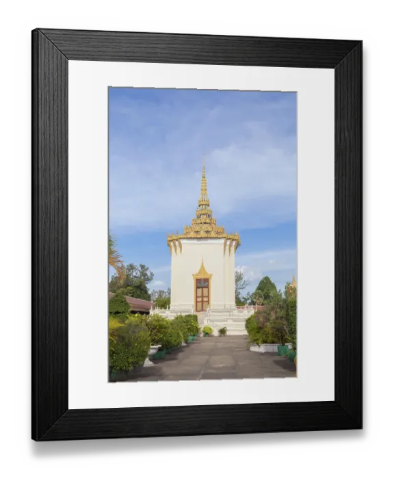 Framed Print : The Mondap or library, part of the Royal Palace complex