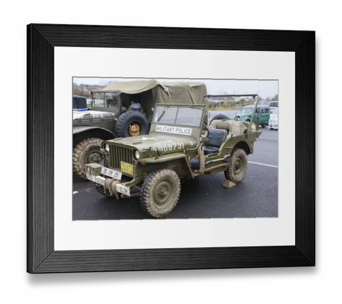 Framed Print : Off-road Jeep Willys MB of the American Army from the 1940s Framed Print : Off-road Jeep Willys MB of the American Army from the 1940s