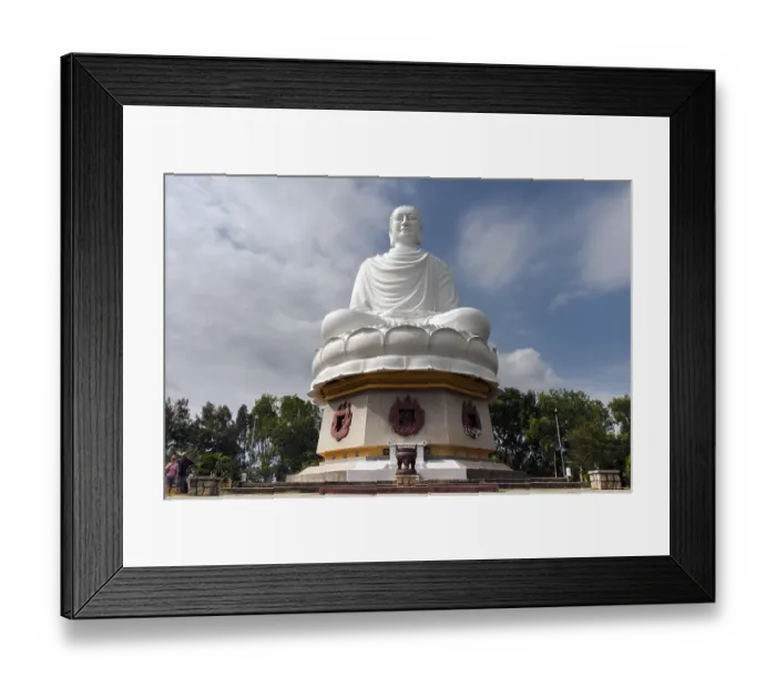 Framed Print : Buddha of Long Sơn, Long Sơn Pagoda Framed Print : Buddha of Long Sơn, Long Sơn Pagoda
