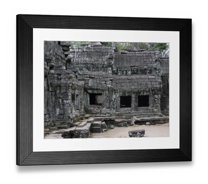 Framed Print : Ruins at Ta Prohm Temple, Siem Reap Province