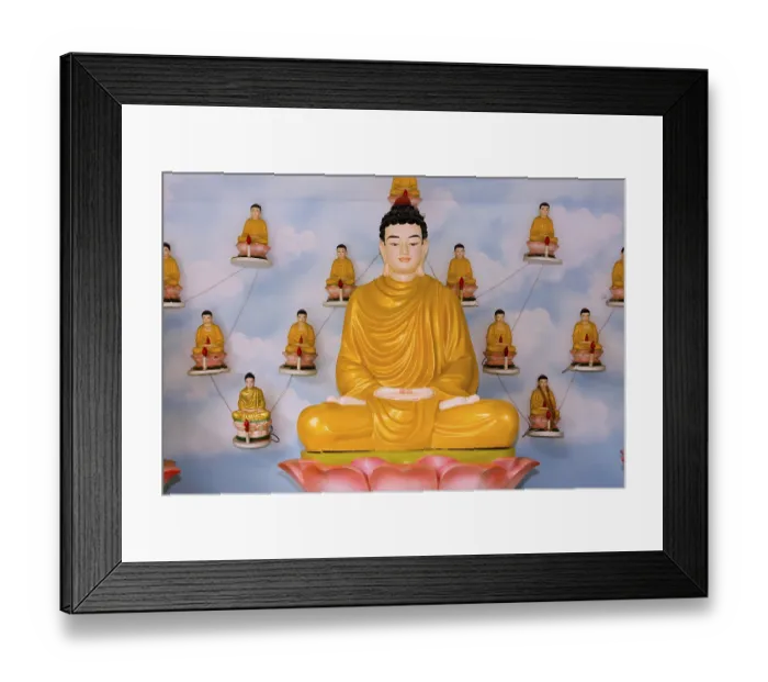 Framed Print : Buddha statue, Quoc Tu Pagoda, Saigon