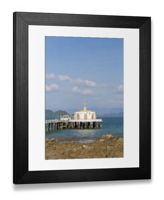 Framed Print : Buddhist pier temple, Ko Phayam island Framed Print : Buddhist pier temple, Ko Phayam island