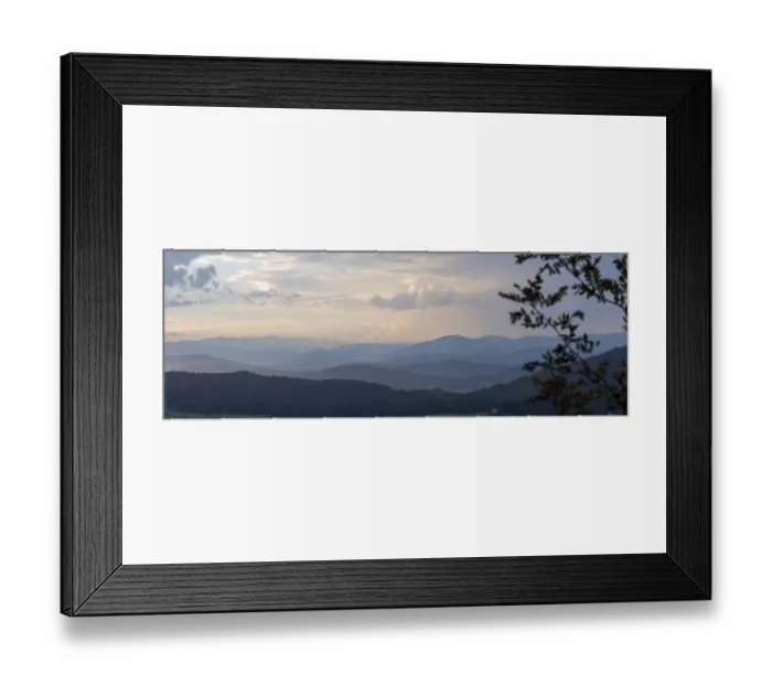 Framed Print : Evening mood, sunset and Alpine peaks