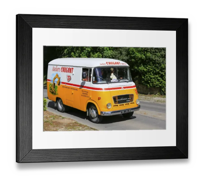 Framed Print : Truck Transporter Hanomag Courier