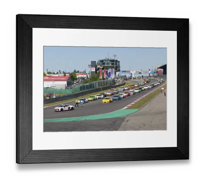 Framed Print : Safety Car start, Nurburgring race track 24h Classic Framed Print : Safety Car start, Nurburgring race track 24h Classic
