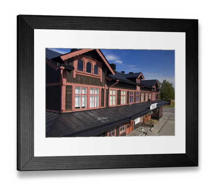 Framed Print : Railway station, Gallivare