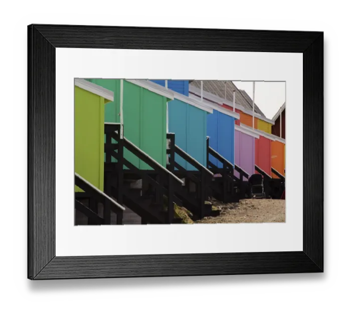 Framed Print : Houses, Qeqertarsuaq, Greenland
