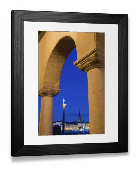 Framed Print : Arches at Stockholms stadshus, City Hall