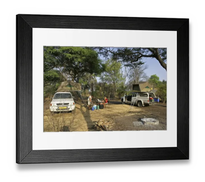 Framed Print : Nambwa Campsite, Mashi River, Caprivi Strip Framed Print : Nambwa Campsite, Mashi River, Caprivi Strip