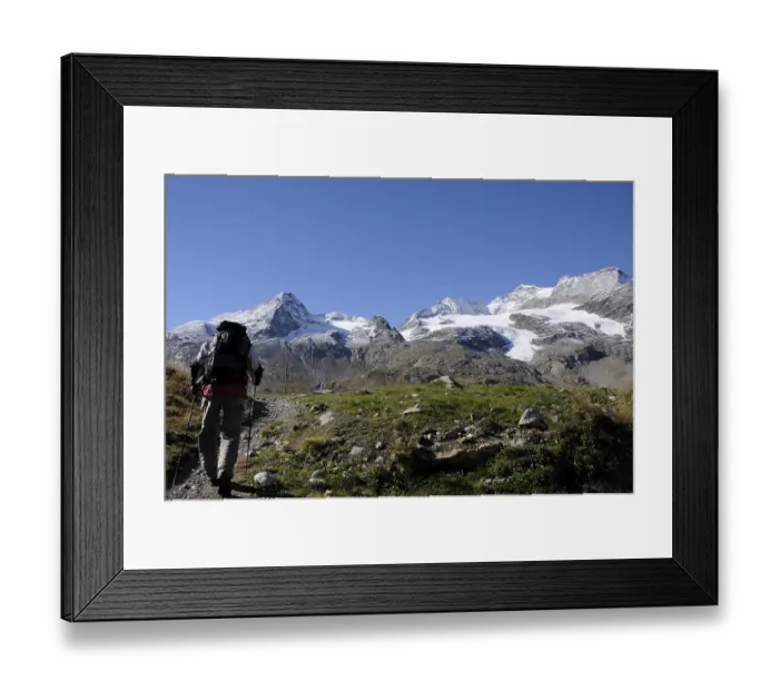 Framed Print : The global climate change is melting the perafrost of the swiss alps Framed Print : The global climate change is melting the perafrost of the swiss alps
