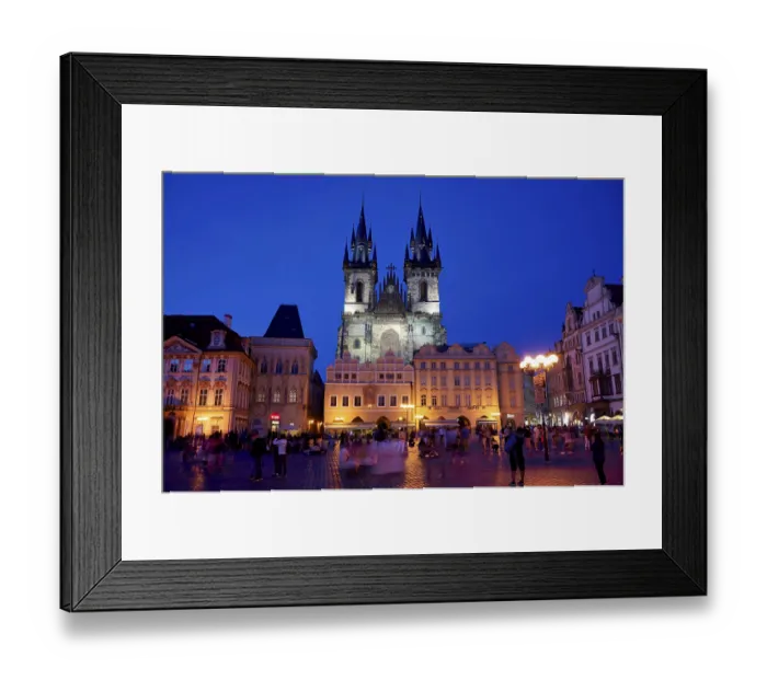 Framed Print : Prague Czech Republic. The Gothic Church of Our Lady before Tyn in Old Town Square