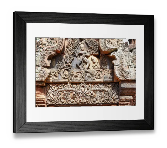Framed Print : Khmer culture at Banteay Srei temple Framed Print : Khmer culture at Banteay Srei temple