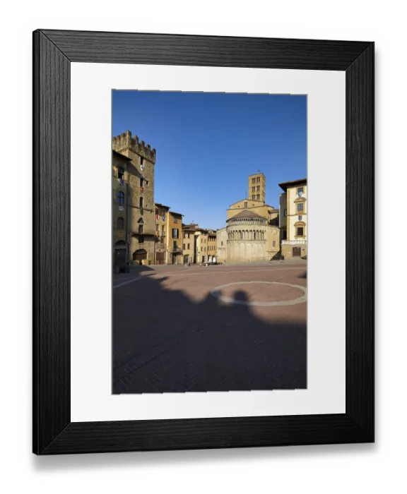 Framed Print : Arezzo Tuscany Italy. Piazza Grande Framed Print : Arezzo Tuscany Italy. Piazza Grande