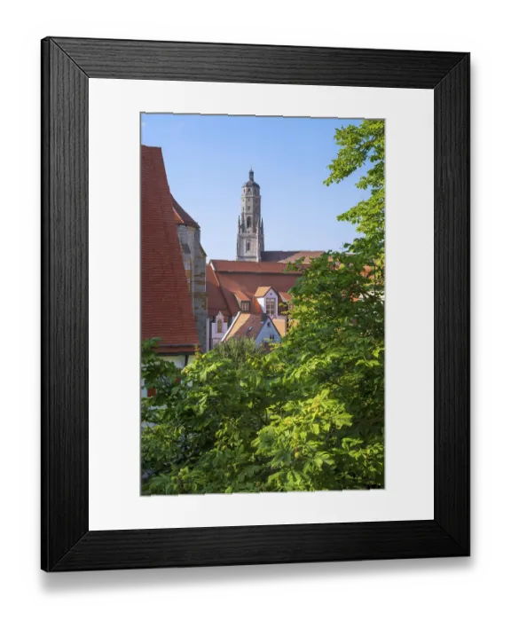 Framed Print : Church tower of Noerdlingen (Bavaria) (Germany) called Daniel Framed Print : Church tower of Noerdlingen (Bavaria) (Germany) called Daniel