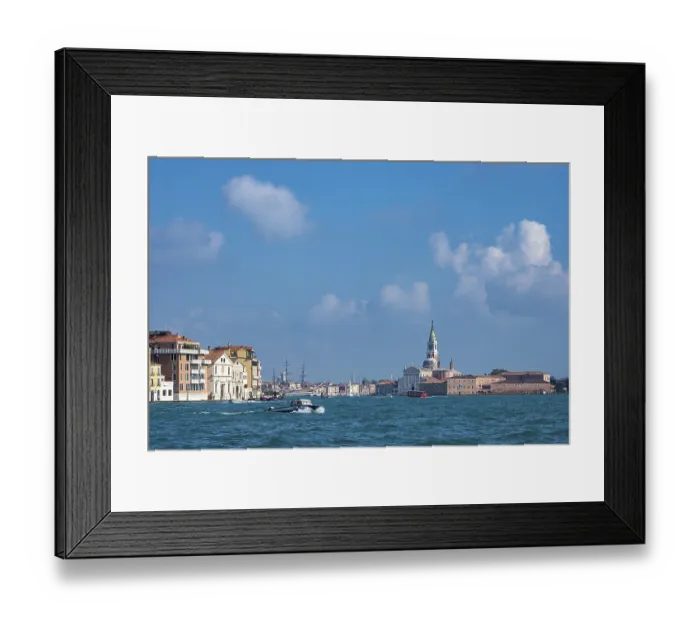 Framed Print : View of the island of San Giorgio Maggiore in Venice