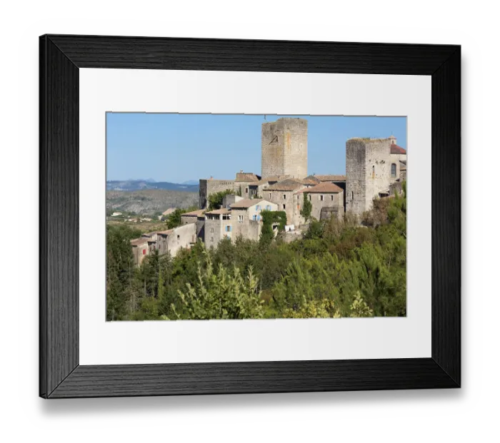 Framed Print : The medieval town of Montreal in France Framed Print : The medieval town of Montreal in France