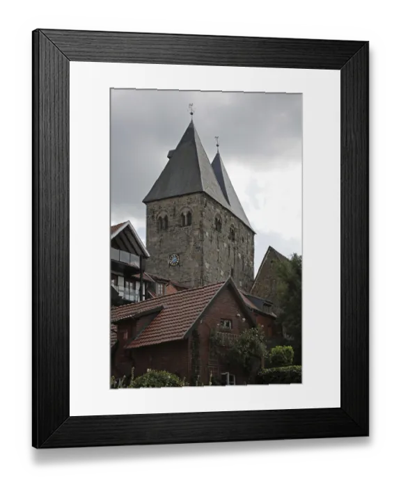 Framed Print : Obernkirchen collegiate church (detail)