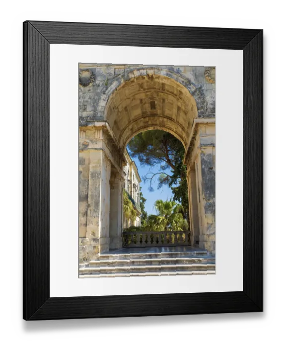 Framed Print : Tor tor with round arch in the Governor's Palace