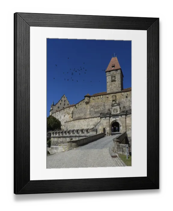 Framed Print : View of Veste fortress in Coburg, Bavaria, Germany